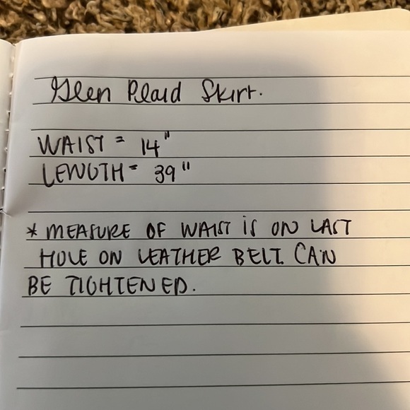 Glen Lockhart of Scotland Tartan Long Blue Green Courtelle Wool Plaid Kilt Skirt - Picture 8 of 8